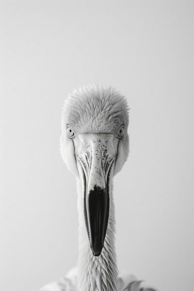 Flamingo - Black and white photography by Poster Art Shop
