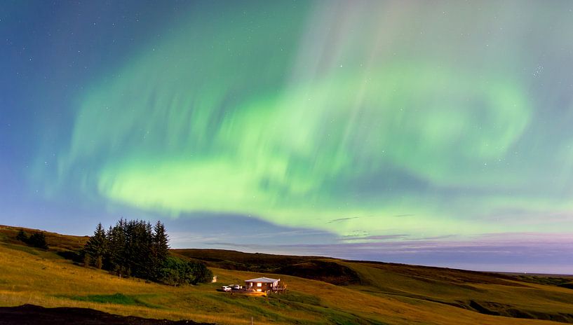 IJsland, aurora borealis, noorderlicht van Jeannette Kliebisch