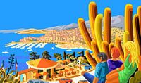 Von Ventimiglia nach Menton - ca. 1970 von Johannes Rohen Miniaturansicht