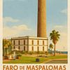 FARO DE MASPALOMAS – Leuchtturm unter Palmen von Sabine Wagner