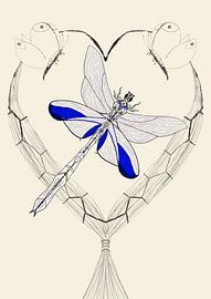 Butterfly,libelle van Monique Schilder