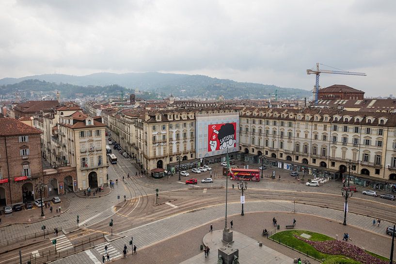 Square in centre of Turin, Italy by Joost Adriaanse