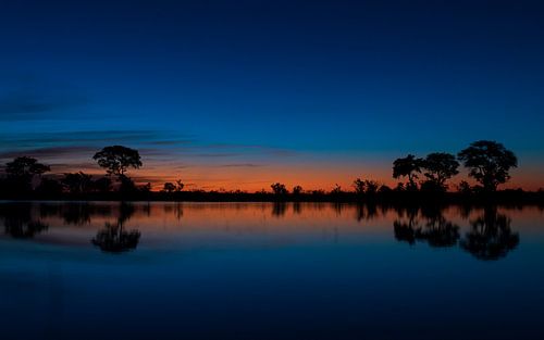 Sunset in Okavango