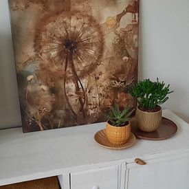 Customer photo: Blown Away by Floral Abstractions, on canvas