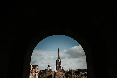 Royal Mile from Edinburgh Castle (Scotland) | Photographie de voyage colorée