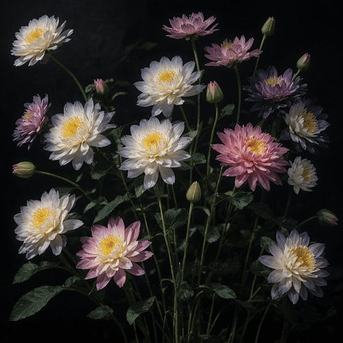 Harmonie de chrysanthèmes