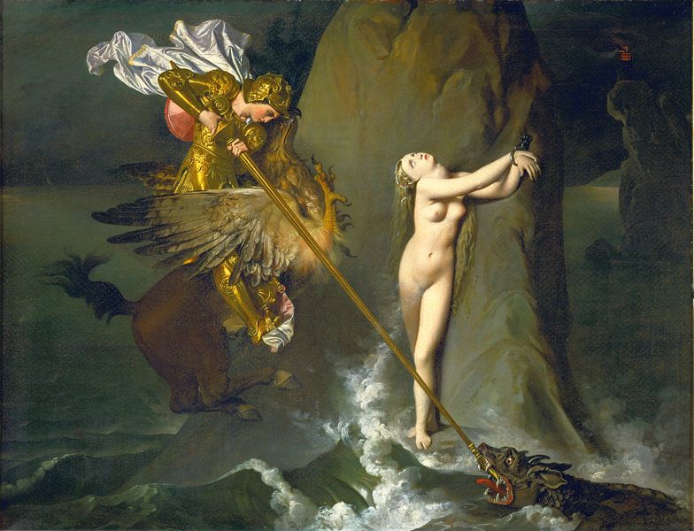 Jean-Auguste-Dominique Ingres, Roger Bevrijdt Angelica van Atelier Liesjes