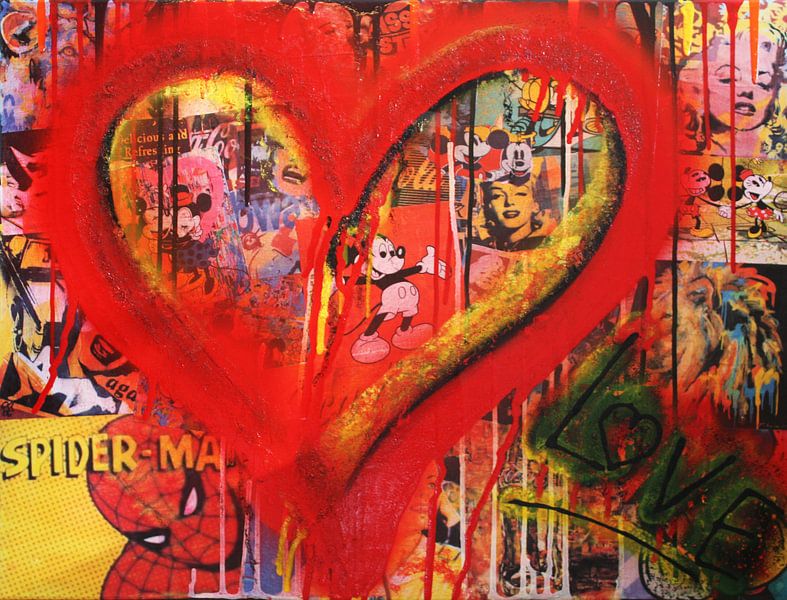 Rote Herz-Helden von Kathleen Artist Fine Art