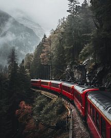 La magie de l'automne sur les rails