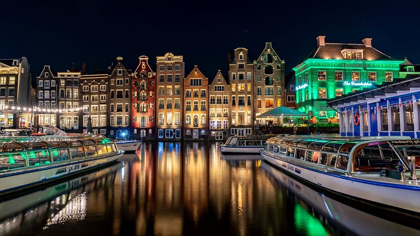 Amsterdam de nuit par Mick de Jong