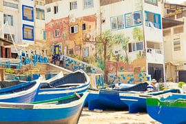 Moroccan boats by Naomi Van den Berg