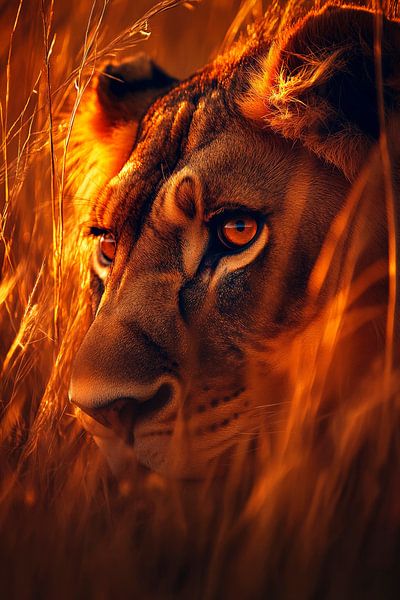 Majestic lion by Poster Art Shop
