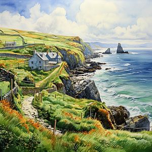 Irland von Abstraktes Gemälde