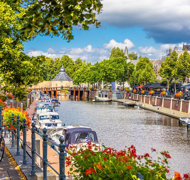 Breda, Hafen Spanjaardsgat im Sommer von I Love Breda
