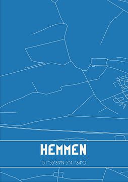 Blueprint | Map | Hemmen (Gelderland) by Rezona