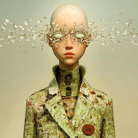 Se désagréger pour devenir et être | Portrait surréaliste sur Karina Brouwer