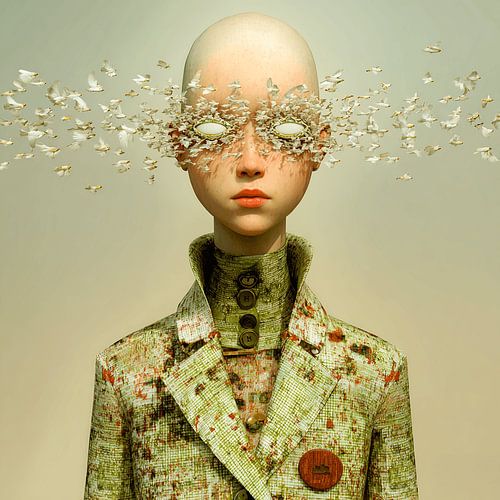 Disintegrating to Become and to Be | Surrealist Portrait