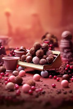 Een wereld vol zoetigheden 12 #cakes #cookies #chocolade van JBJart Justyna Jaszke