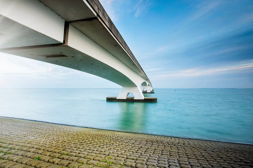 Zeeland bridge over the Oosterschelde in the province of Zeeland by gaps photography