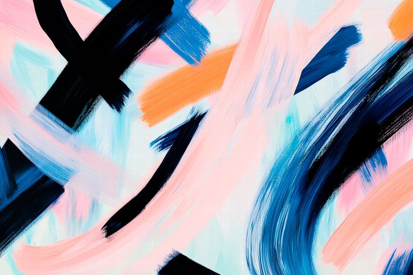 Abstrakte Farbenvielfalt – Dynamisch und Modern von Poster Art Shop