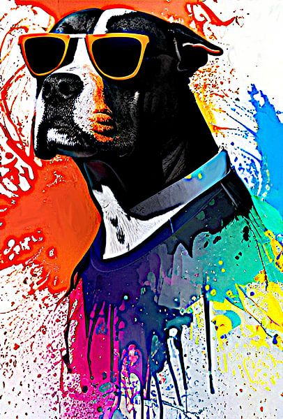 Le gentleman chien Carlo par DJF by Dean Jayson Freeman Art | Level Up your Home
