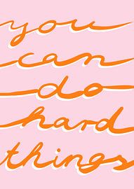 You can do it - orange pink by Bainai