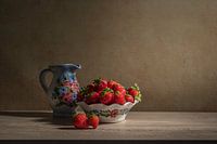 Stilleven met aardbeien