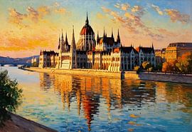 Parlementsgebouw aan de Donau, Landschap Boedapest