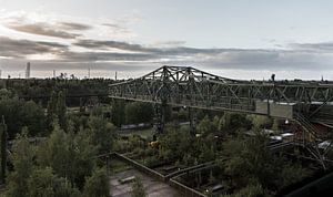 Oude werkloze kraan landschaftspark Duisburg