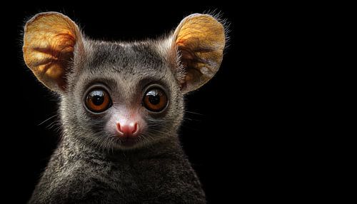 Galago Busch Baby Porträt Panorama