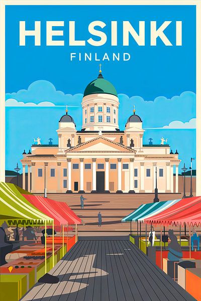Helsinki, Finlande. par Poster Art Shop