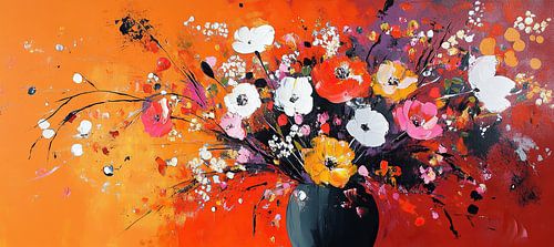 Painting flower 27.2122 by ARTEO Paintings