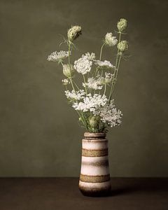 Flöte Kraut / Karotte in Vintage-Vase 1970er Jahre