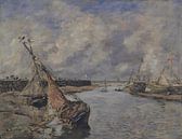 Eugéne Boudin, laagtij - Trouville-Deauville van Atelier Liesjes thumbnail