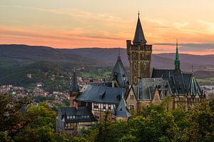 Schloss Wernigerode à la lumière du soir