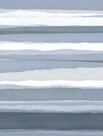 Streifen 3 | Indigo Minimal Pastell von Menega Sabidussi