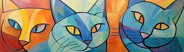 Schilderij Kat | Kat van De Mooiste Kunst