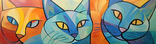 Painting Cat | Cat by Wonderful Art