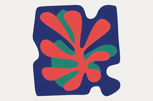 Abstract kleurrijk modern kunstwerk