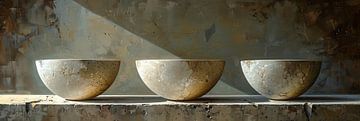 Abstract Winter Stilleven | Hibernation Chronicles van Kunst Kriebels