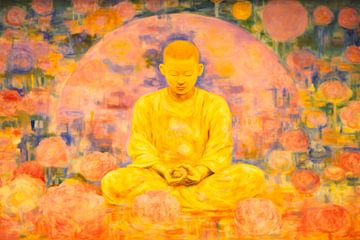 meditation calming the mind by Virgil Quinn - Decorative Arts