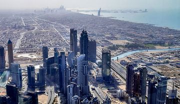 Luchtfoto van de stad Dubai van MPfoto71