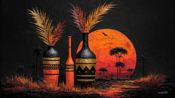 african-black-gold-orange