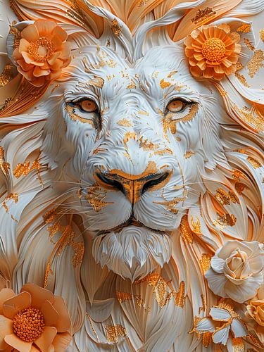 leeuw 3d kunst