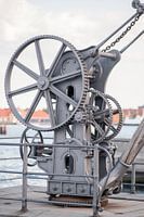 Oude havenkraan in Kopenhagen, Denemarken