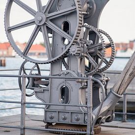 Alter Hafenkran in Kopenhagen, Dänemark von Floris Trapman