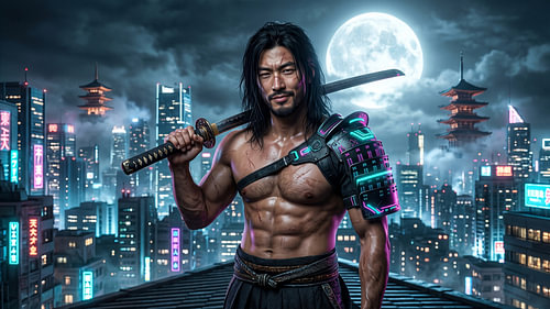 Japan, Neon Samurai