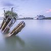 Old breakwater near the Frisian town of Hindeloopen by Bert Nijholt