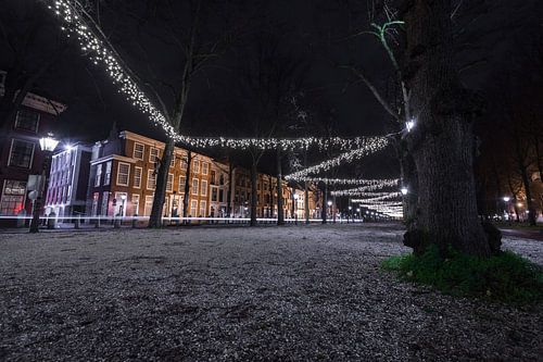 Het Lange Voorhout bij Nacht, Den Haag