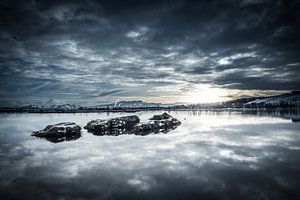 Thingvallvatn (IJsland) van Edwin van Wijk